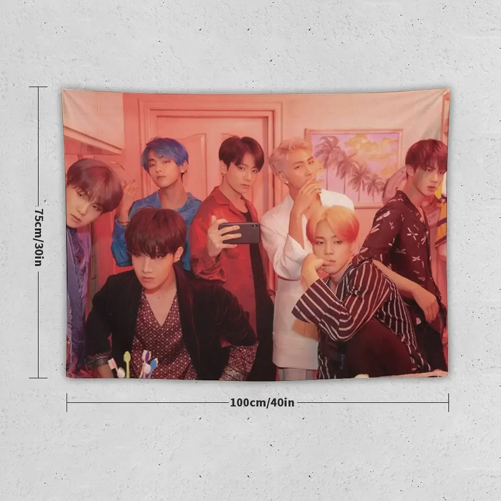 map of the soul: persona version 2 (group) Tapestry Room Ornaments Hanging Wall Decoration Room Decorative Wall Tapestry