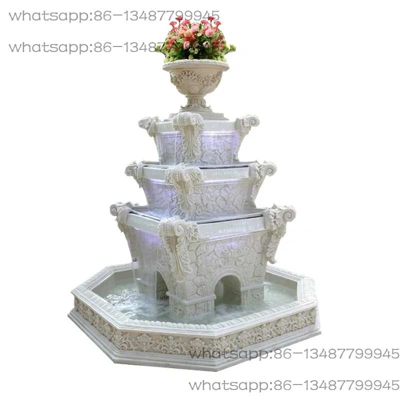 

Уличный фонтан для отеля/клуба: переезд в новое место, струящаяся вода, пруд с рыбками на удачу, украшения для виллы, сада, двора