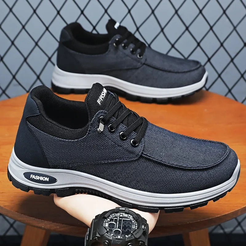 

Men's Shoes Summer New Breathable Denim Single Shoe Soft Sole Comfortable Running Shoes Versatile Men's Sports Single Shoe