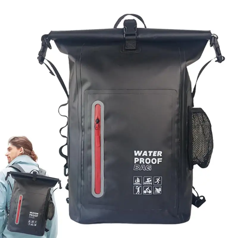 

25L Waterproof Dry Bag Storage Pack Pouch For Swimming Trekking Rafting Marine Dry Bag Reflective Strips Travel Bag for Outdoor