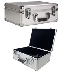 Caja de Herramientas portátil de aluminio, organizador de equipo impermeable, caja de instrumentos de seguridad, caja de almacenamiento de Hardware con esponja