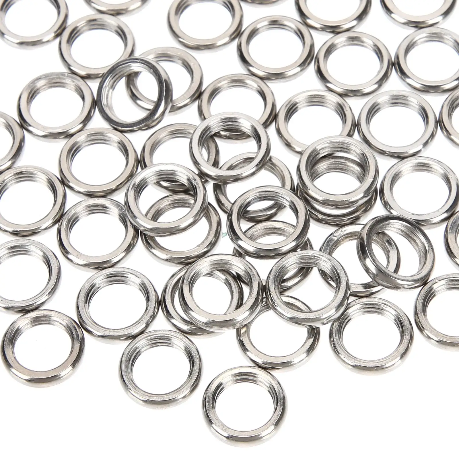

50pcs M10 Light Holder Rings Round Nuts Chrome Steel Lamp Shade Collar Threaded Socket Cover Replacement Parts Night Lamp