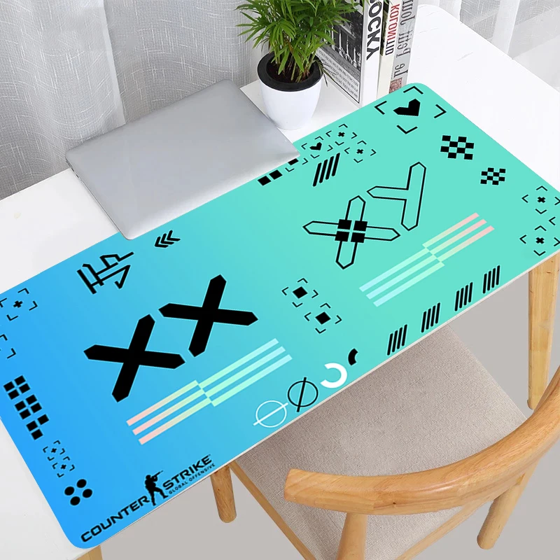 Large Gaming Mouse Pad CSGO E-sports Accessories Gamer Non-Slip Keyboard Pad Office Computer Mousepad Rubber Extended Desk Mat