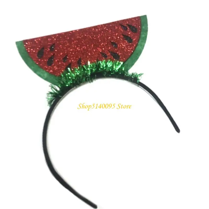 

DXAE Hawaiian Fruit Theme Theme Headgipe Hairhoop с блестящим порошком для любителей вечеринок и летнего любовника