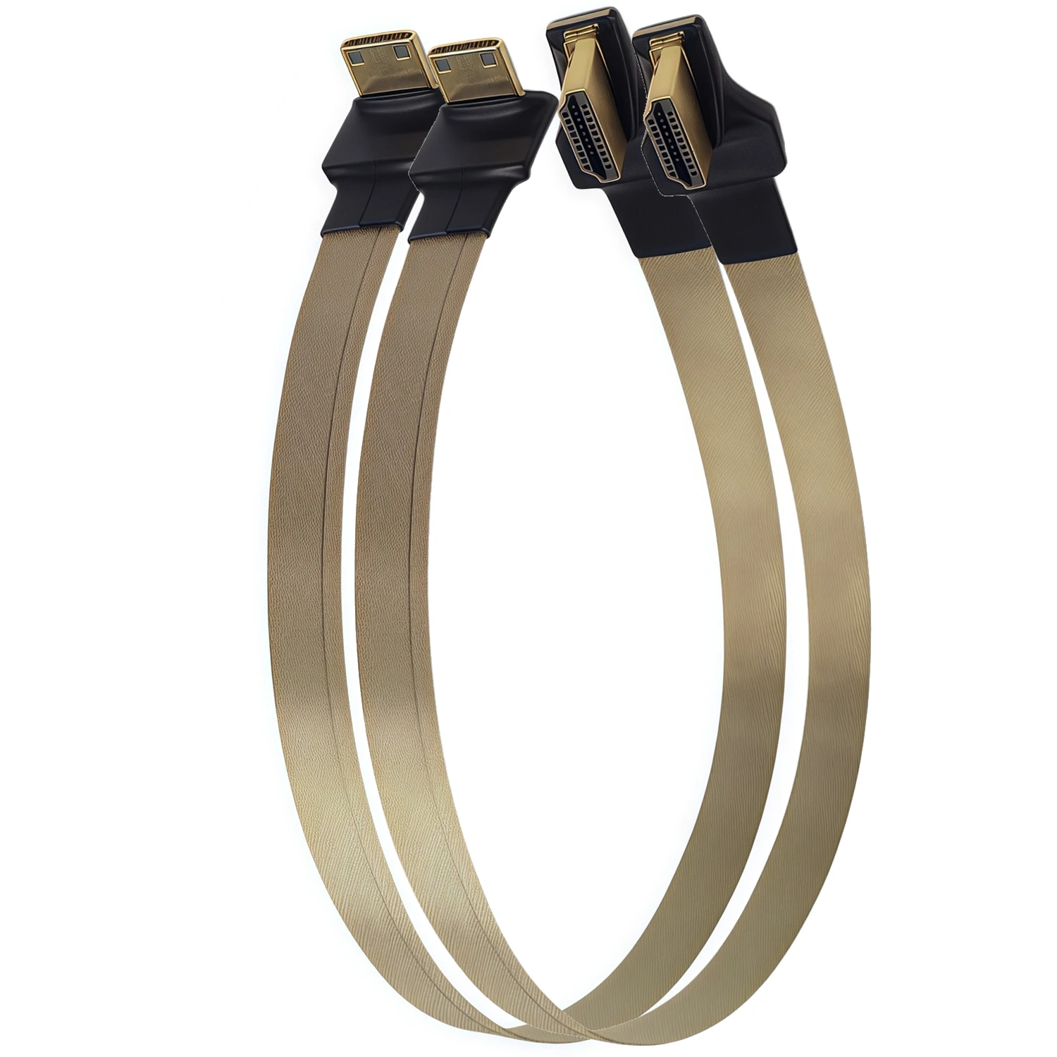 

25CM Mini HDMI 90 Degree Adapter FPC Ribbon Flat FPV HDMI-Cable Pitch 20pin anti-interference For Multicopter Aerial Photography