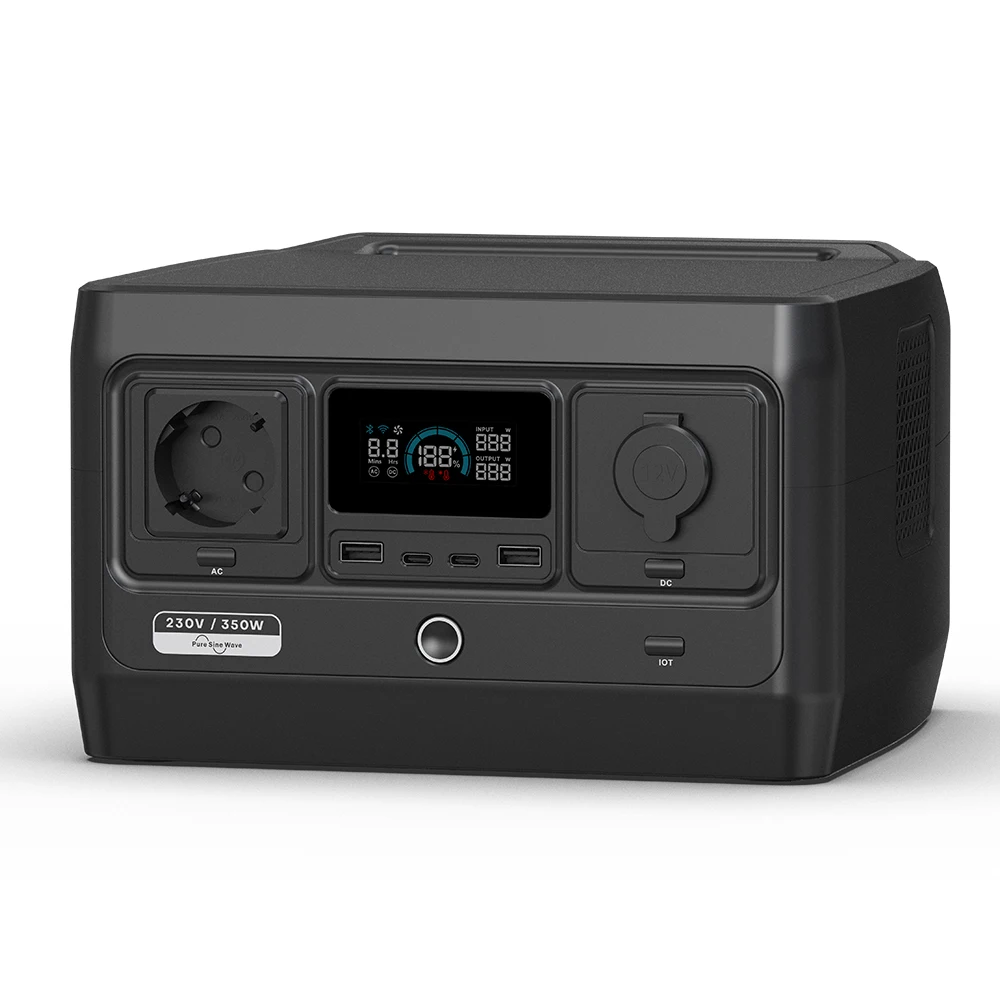PPS-P350L Fast Charging Lightweight Outdoor Solar Generator LiFePO4 Portable Power Station with UPS Function