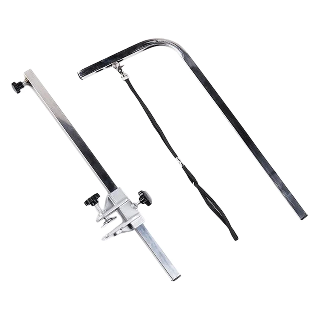 

120cm Pet Dog Grooming arm rest Telescopic Grooming Table Bracket w/ Suspender Table Hanger for Dog Bath Pet Supplies