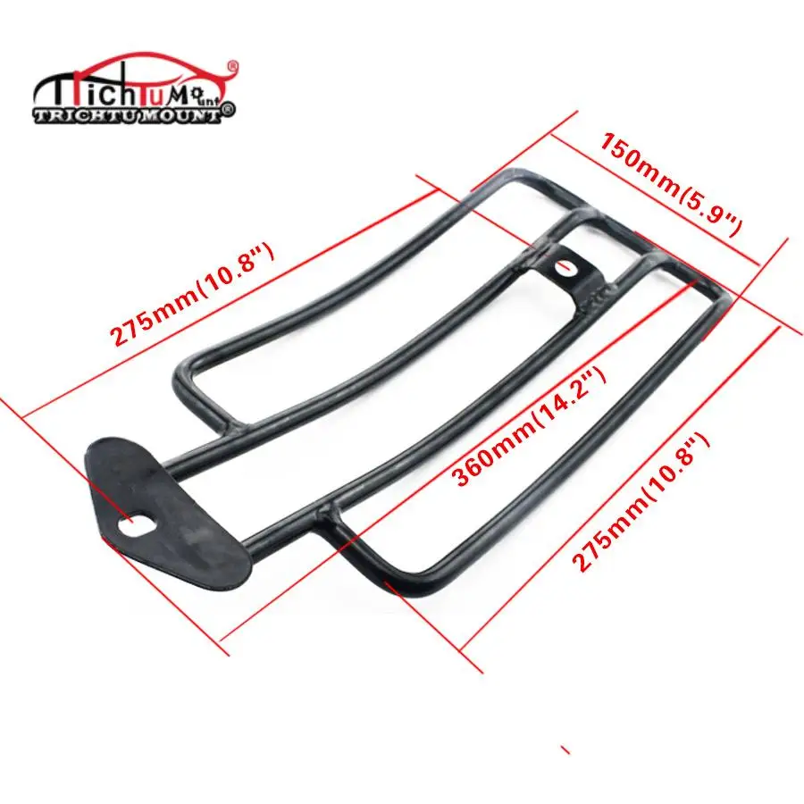 NEW Motorcycle Rear Fender Luggage Rack Black Support Shelf For Harley-Davidson Sportster XL 883R XLH 1000 883 1200 1985-2003