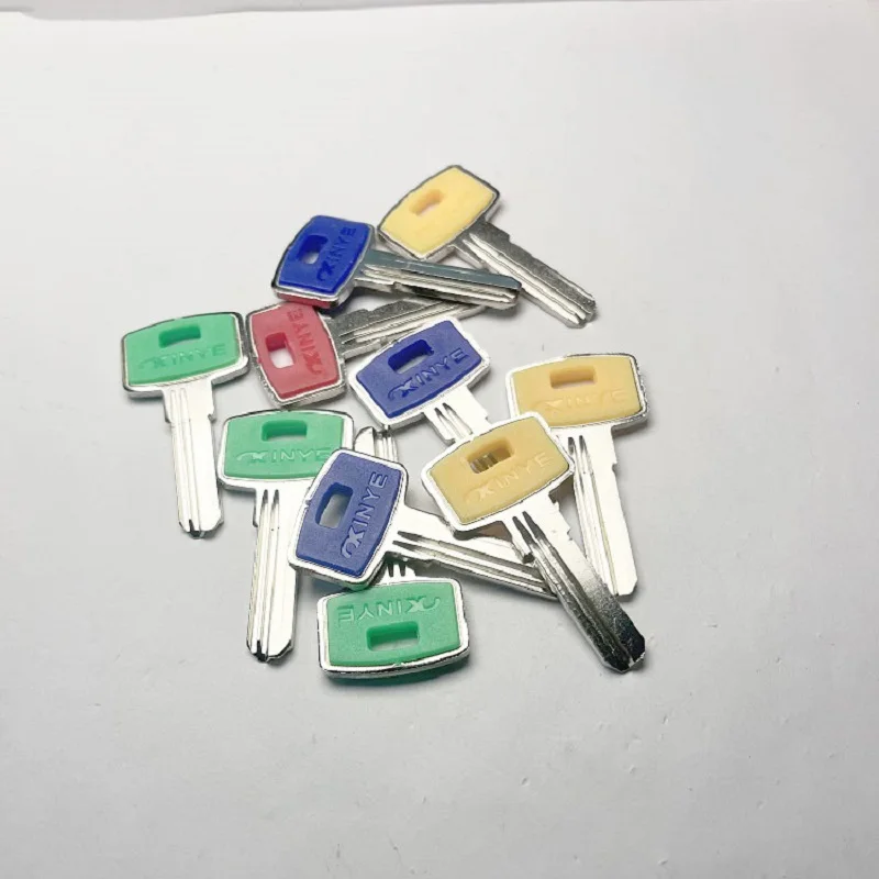 5Pcs/lot Colorful Uncut Key Blanks For PKA7  Mixed Colors Plastic Head Household Key Blank