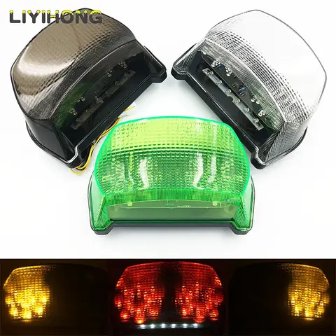 가와사키 닌자 ZX-7R LED 미등, 후방 방향 지시등, 브레이크 후미등, ZX7R, 1997, 1998, 1999, 2000, 2001, 1996 - 2001 오토바이