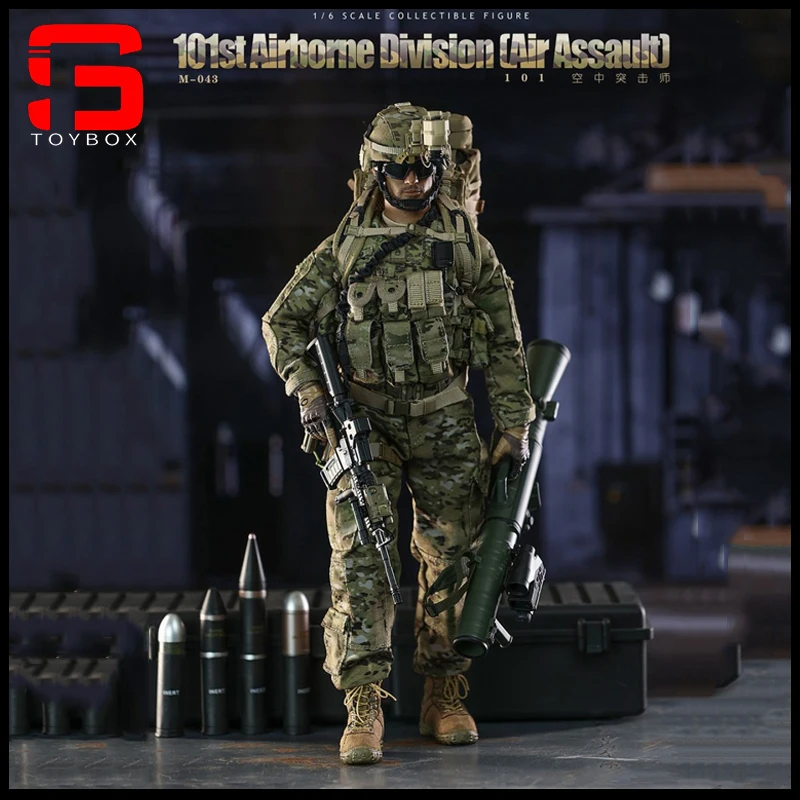 In Stock mini times toys M043 1/6 101st Airborne Division Air Assault Soldier Action Figure 12'' Male Figurine Full Set Model