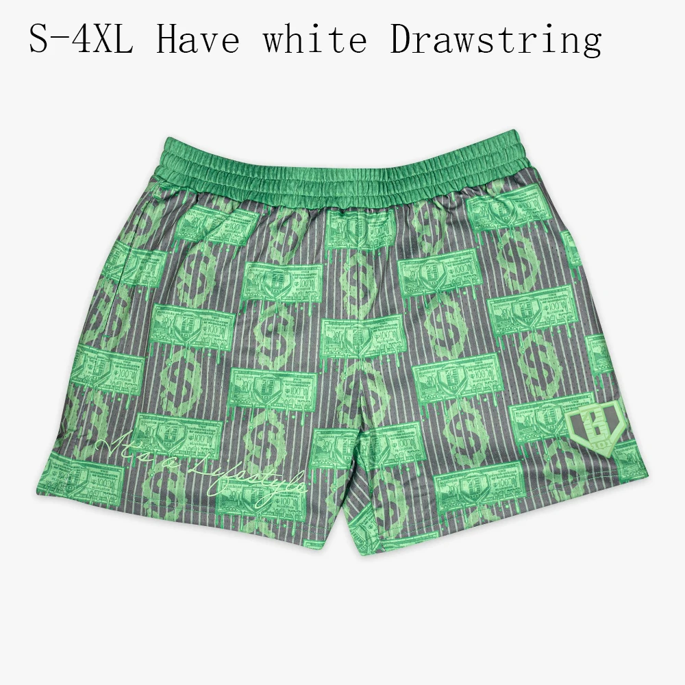 2025 جديد المال المطبوعة الرجال والنساء السراويل غير رسمية للأطفال الغنية بالتنقيط الشباب السراويل البيسبول الحياة 101 السراويل الرياضية #4