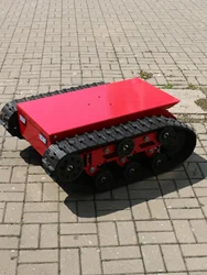 Rubber Track Chassis Small Carbon Steel Electric Remote Control Walking Inspection Robot Crawler Chassis