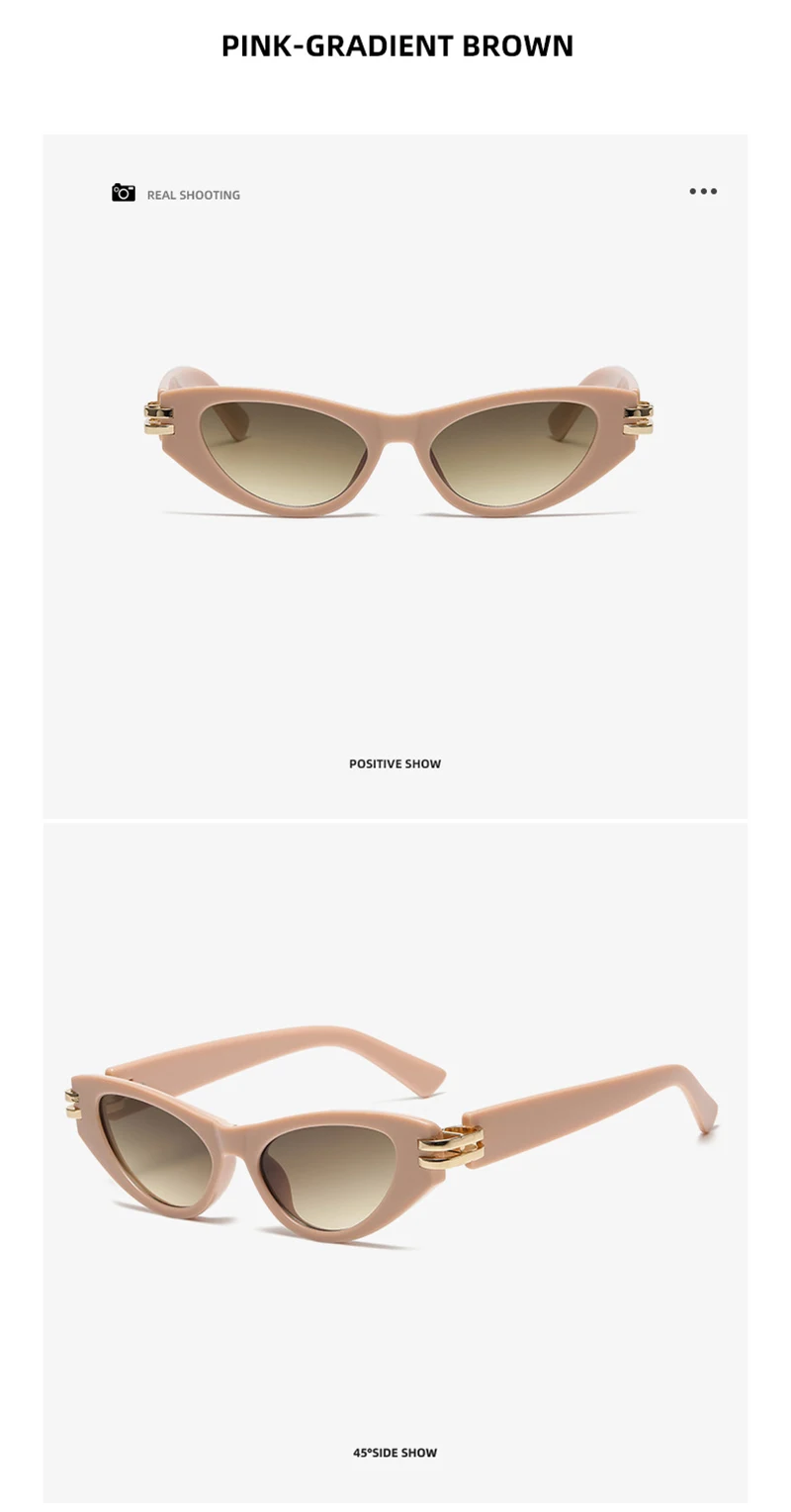 Hochwertige Cat Eye Damen-Sonnenbrille, klassische Damen-Sonnenbrille, modisch, Outdoor, Reisen, Fahren, UV400 – Detail 14