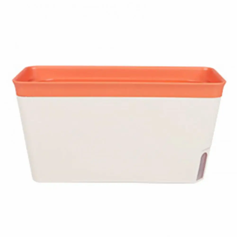 Water Level Visible Window Planter Modern Double Layer Self Watering Plant Pot Stylish Indoor Windowsill Planter Box for Flowers