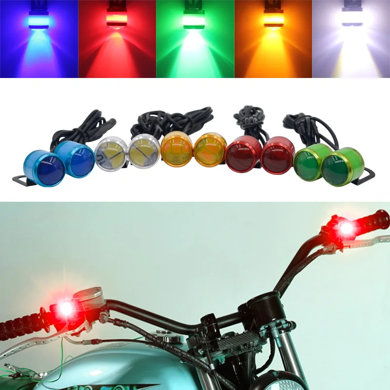 

2PCS Eagle Eye LED Motorcycle Light 12V Daytime Running Light DRL Super Bright Car Motorcycle Reverse Parking Brake Lights
