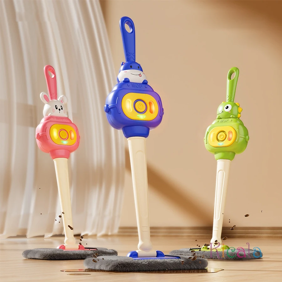 Kids educational toy mop simulates housework cleaning fun Role Playing Pretend Play toy Christmas Gift for boys and girls