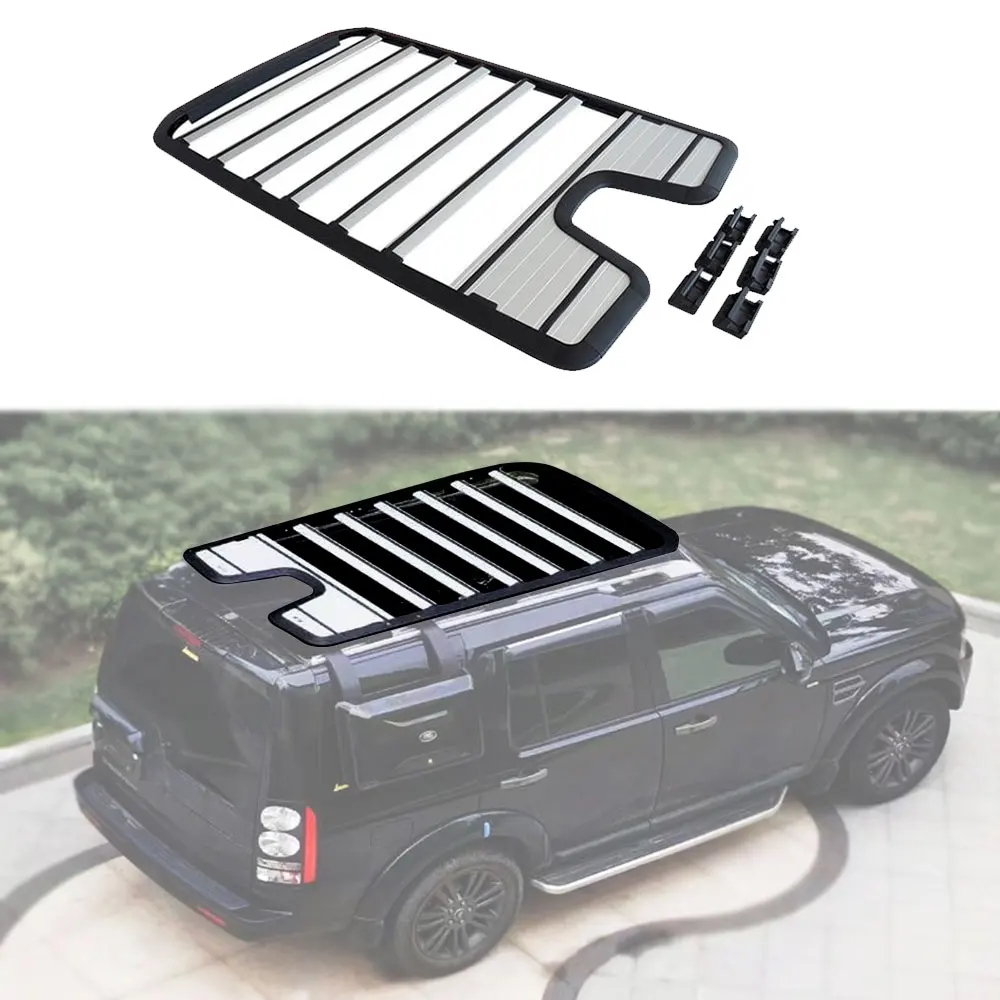 

Offroad 4x4 Auto Part Steel Chrome Roof Rack for Land Rover Discovery 4 Car Accessories Roof Luggage