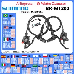 Shimano-Frein à disque hydraulique pour vélo électrique MT200, e-bike, BL eria, VTT, avant, arrière droit