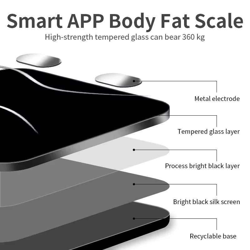 Special electronic scale for body management and fat loss, smart mode, Bluetooth body fat scale, home weight scale, ultra-precis