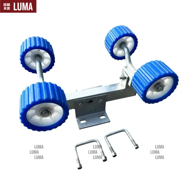 Boat Trailer Wobble Roller Assembly PP Material Marine Equipment for Large Yacht Speedboat Lifeboat Transportation
