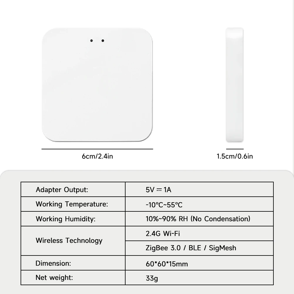 Tuya Zigbee Door Window Sensor Smart Switch Temperature and Humidity Sensor Water  Detector Motion Detector Sensor Gateway Hub