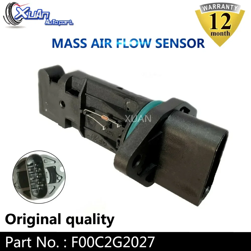 XUAN MAF MASS AIR FLOW METER SENSOR F00C2G2027 For AUDI A3 A4 A6 FORD GALAXY SEAT ALHAMBRA CORDOBA IBIZA SKODA Volkswagen GOLF