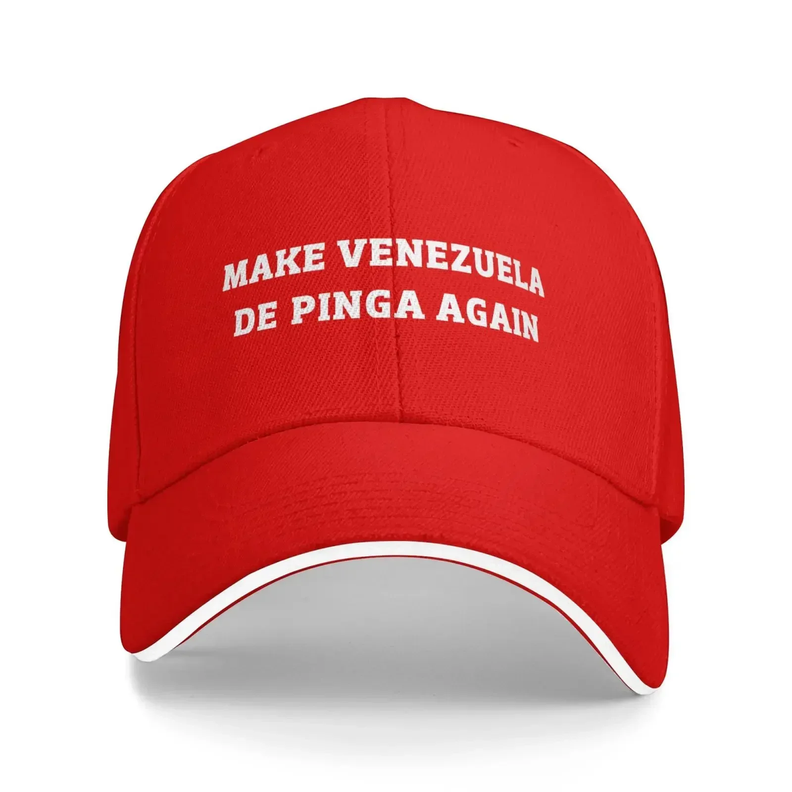 New Baseball Cap MAKE VENEZUELA DE PINGA AGAIN Stuff Unisex Casquette  Hats Cap Unique Design Daily Summer Gift Snapback Hat