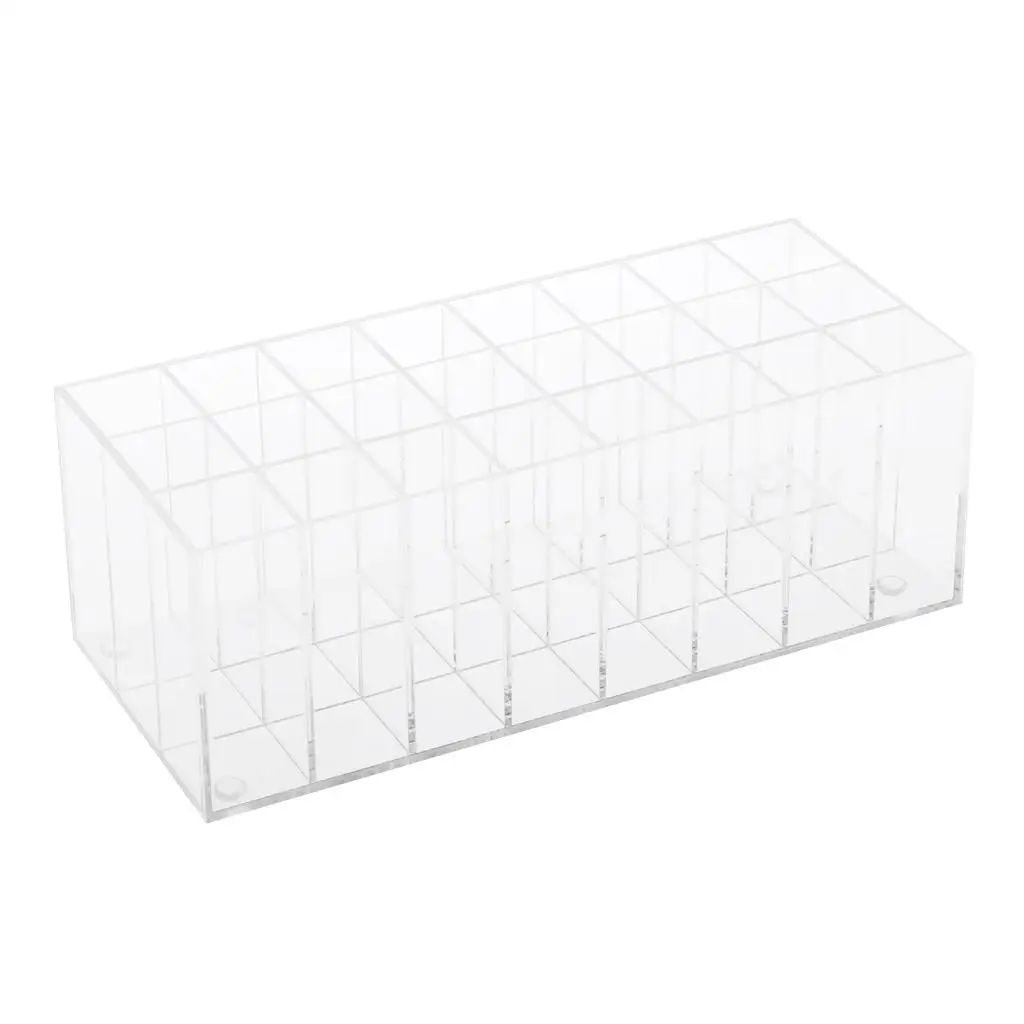 Lipstick Holder Organizer Large Capacity Acrylic Makeup Case Cosmetic Stand for Professional Cosmetics