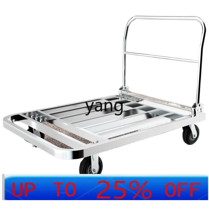 

LTT stainless steel square tube flatbed folding trailer truck
