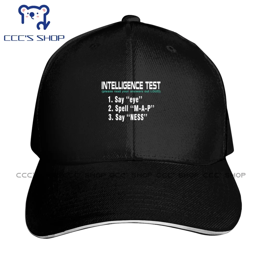 Интеллектуальная бейсболка с надписью «Eye M A P Ness»