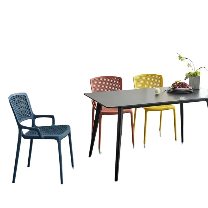 

Nordic simple plastic chair, simple modern office back , home creative leisure dining chair