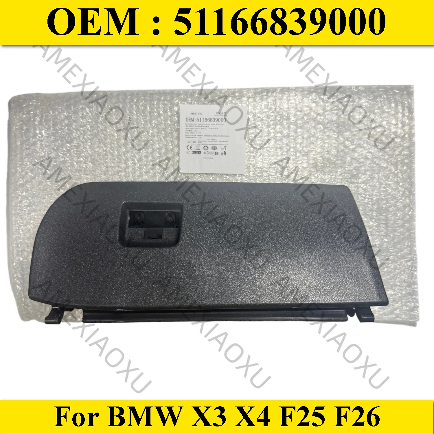 

AMEXIAOXU 51166839000 Car Central Control Glove Box Cover Glove Box Cover For BMW X3 X4 F25 F26