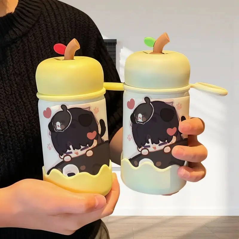 

В наличии игра Love and Deepspace, аниме Cos Caleb, 15x6,5 см, унисекс, новая простая и портативная портативная чашка для воды Prezzie