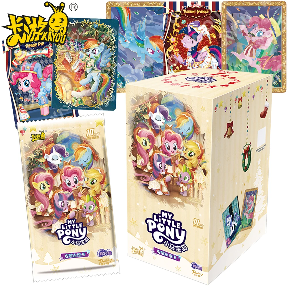 

Genuine Kayou My Little Pony Character Card Children's Collection Christmas Gift Popular Cartoon Cute Protagonist Game Card Toy