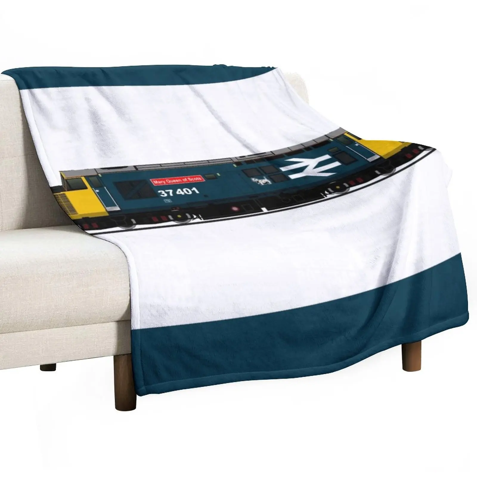 

BR CLASS 37 LOCOMOTIVE Throw Blanket Loose Blanket Luxury Throw Blanket