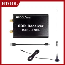 HTOOL RTL-SDR6 Receiver Full Band Receiver SDR Software Signal Receiver Radio Aviation Shortwave Broadband Stabilization Tool