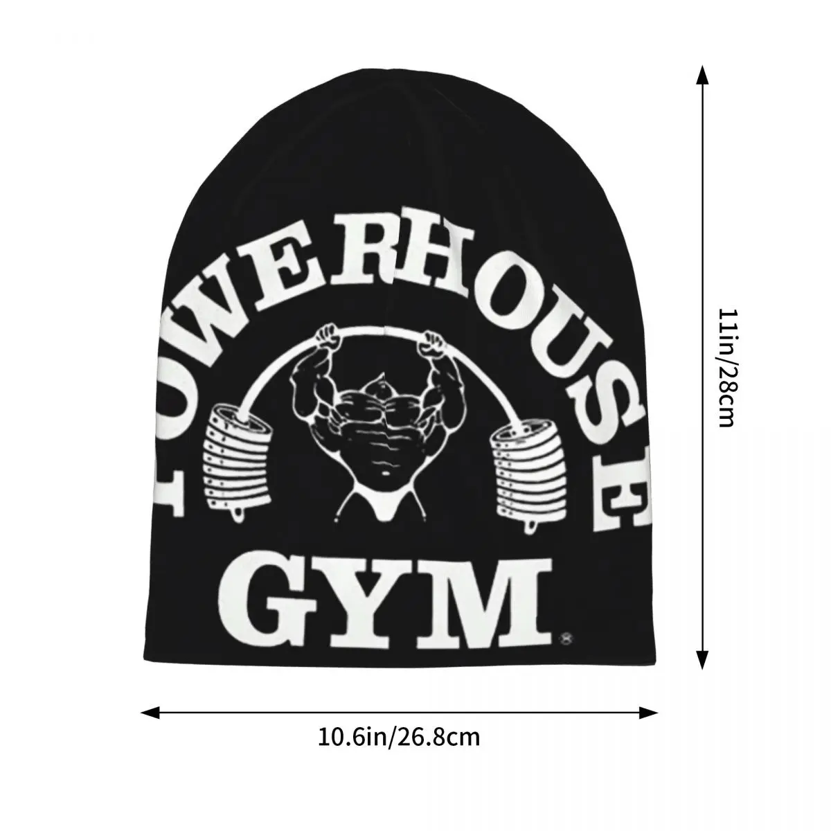 Powerhouse Gym Fitness Building Muscle Unisex Adult Beanies Caps Knitted Bonnet Hat Warm Autumn Winter Outdoor Skullies Hats