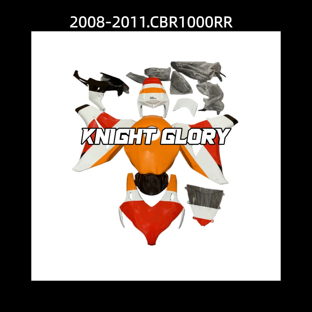 Motorcycle complete set parts, suitable for  CBR1000RR,2008-2011 models. Body cover kit.  ABS injection molding.