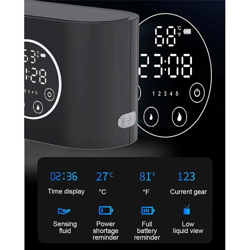 

ABKU-Электрический пенообразователь, регулируемый выход для пены 460 мл, перезаряжаемый дозатор мыла, автоматическая машина для пены для кухни и ванной комнаты