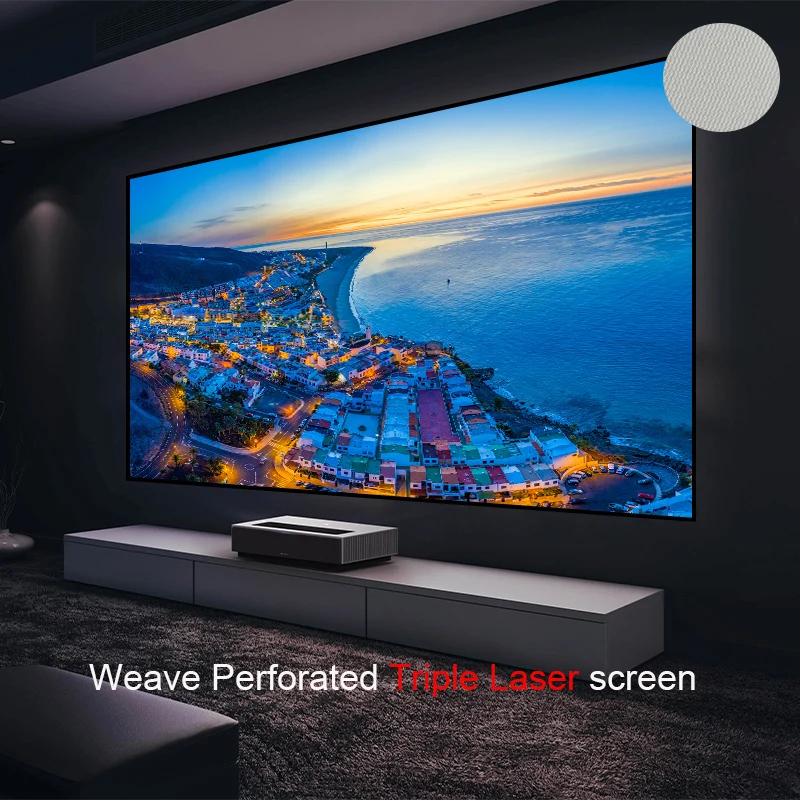 스펙클 없는 트리플 레이저 프로젝터 고정 프레임 스크린 비다 C1 C2 프로 JMGO N1 N1S 울트라 트리컬러 레이저 프로젝터에 최적