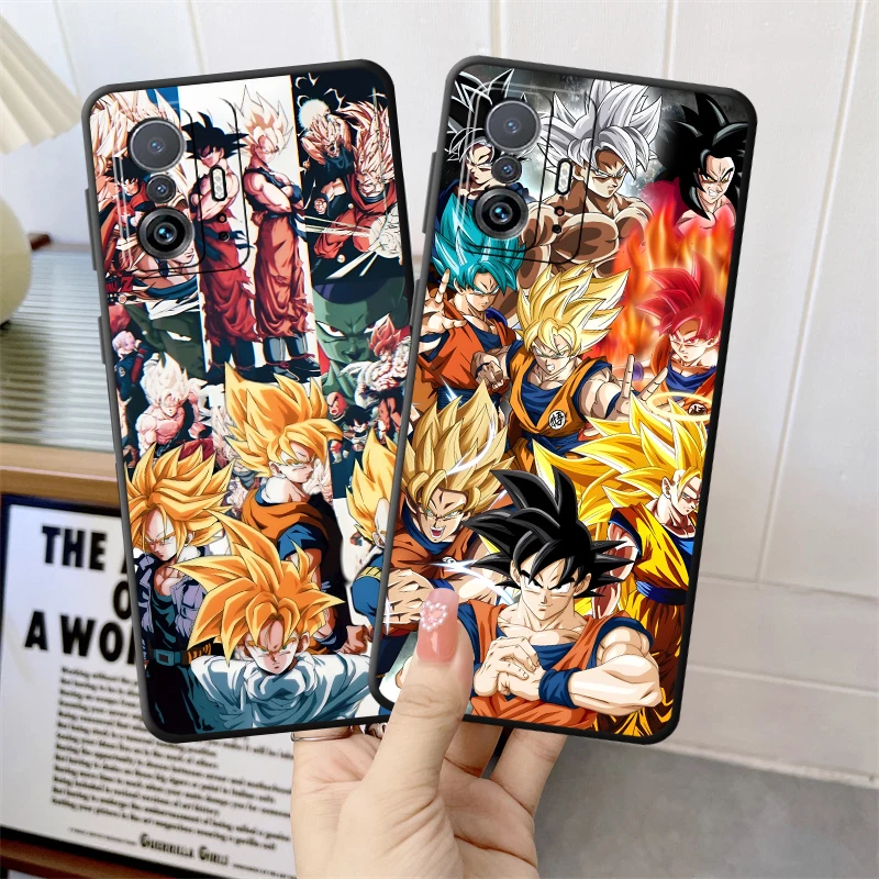 Dragon Ball Goku Art Black Soft Phone Cover Case for Xiaomi Mi 10T 11T 12T Pro 12X 13 14 15 Pro 11 12 13 Lite