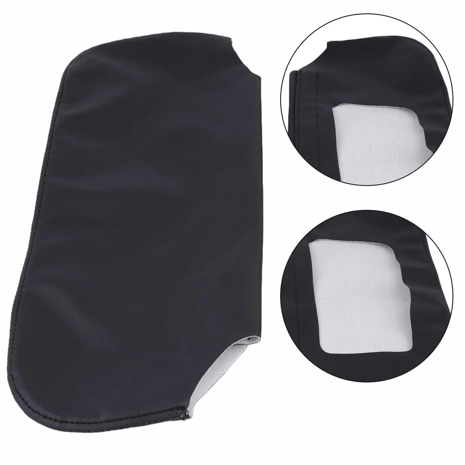 None Leather Cover Sun Visor Cover Left Right Front Microfiber Leather Sun Visor Trim Sun Visor Skin Practical