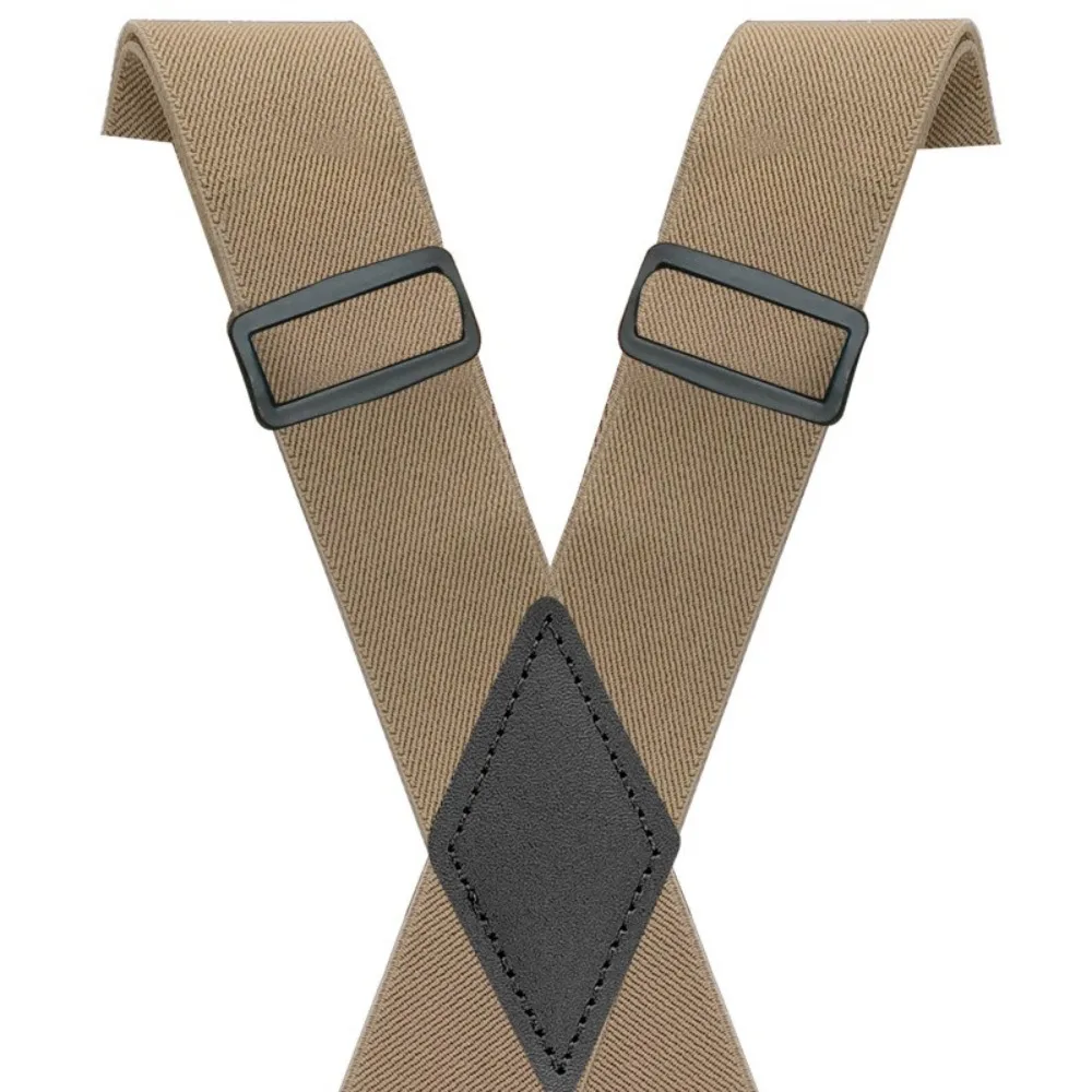 HIgh Quality 3.5cm Wide Men's Suspenders X-shaped 4 Clips Trouser Straps Belt Elastic Jockstrap Harness Unisex