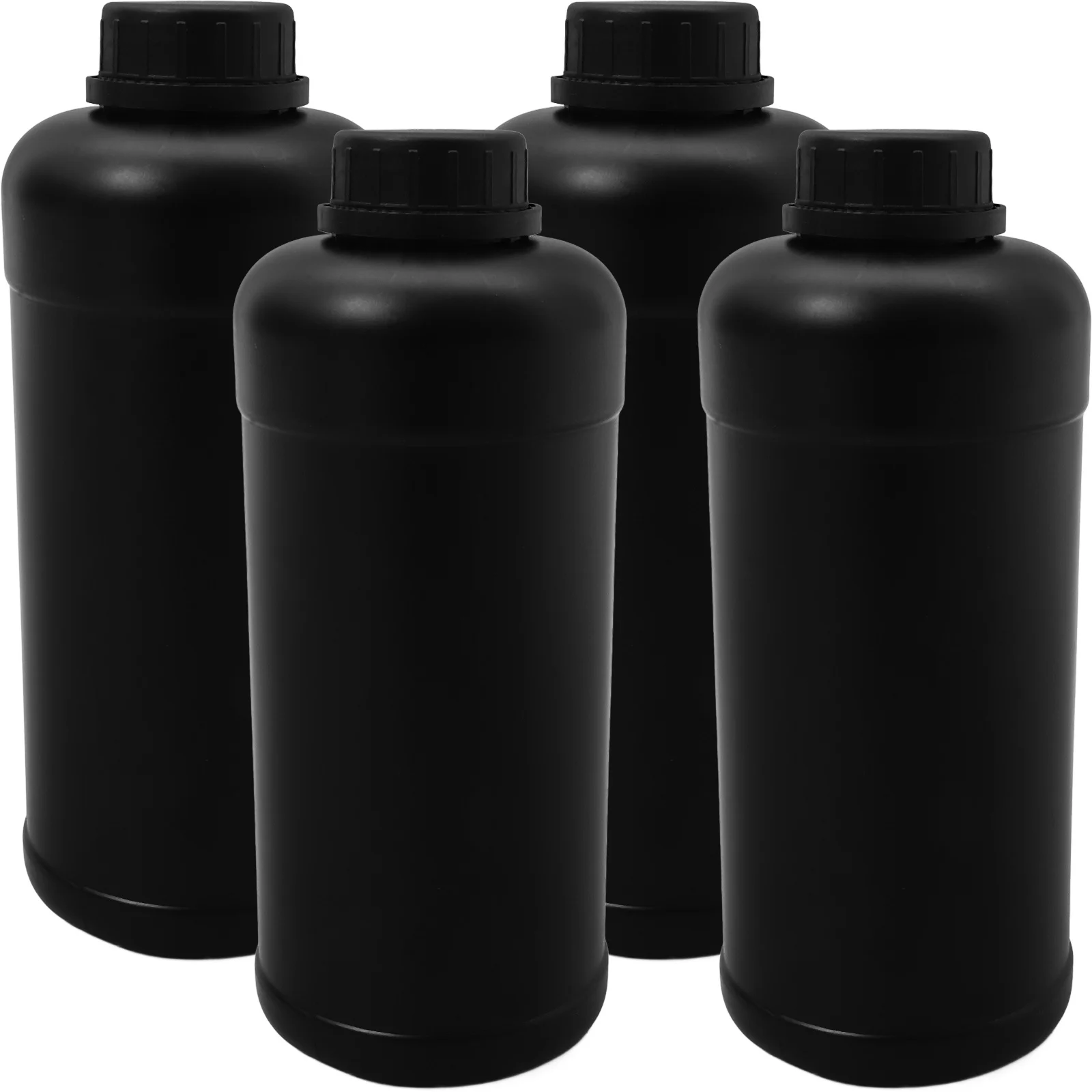 

4pcs 1000Ml Plastic Reagent Bottles Large Capacity Leak-Proof Laboratory Sample Containers Chemical Storage Bottle For Liquid