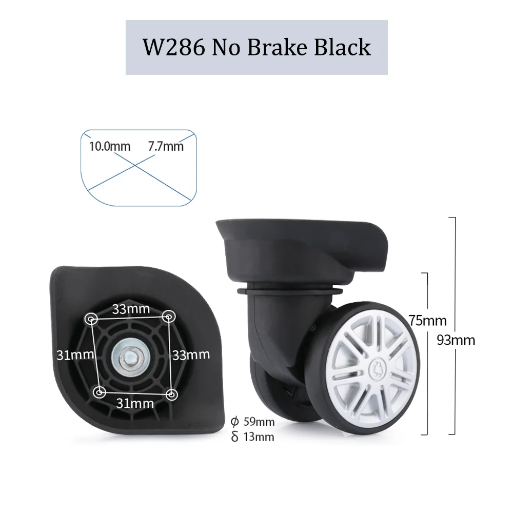 Wheel Universal Wheel Replacement Universal Wheel Travel Trolley Case Business Box Travel Bag Wheel Accessories Set