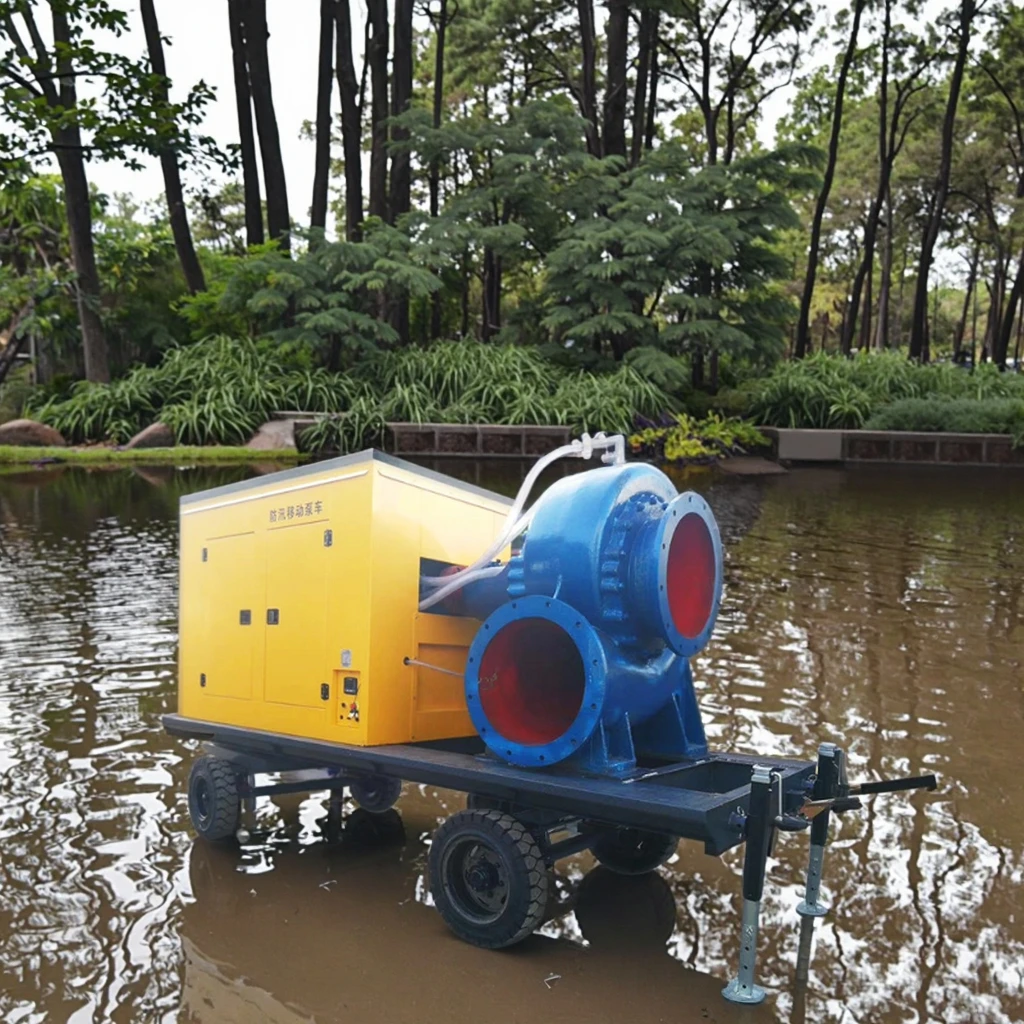 HW OEM Large Agricultural Irrigation Mixed Flow Pump Corrosion Resistant Diesel Engine Mobile Truck Water Injection 3