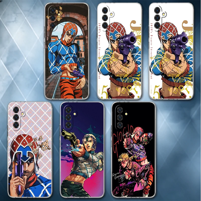 JoJo Adventure Guido Mista Soft Phone Case For Samsung A57 A17 A56 A16 A55 A15 A54 A14 A53 A13 A52 A12 A37 A36 A35 A34 A33 A26 A