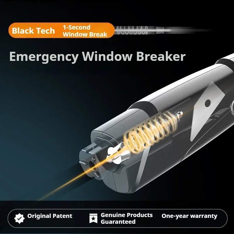 Vehicle emergency rescue tools, multi-functional safety hammer, life-saving hammer, window breaker, automotive safety supplies view 2