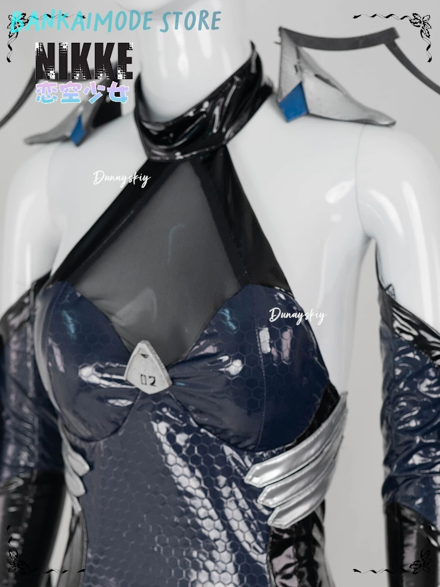 NIKKE آلهة النصر حورية البحر تأثيري حلي النساء SSR حورية البحر القتالية زي شعر مستعار هالوين النساء فستان الحفلات الزي